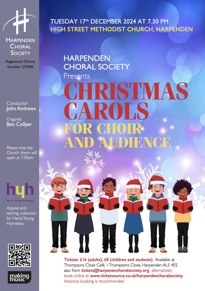 Please put Tuesday 17th December at 7.30pm in your diary for a truly festive evening of carols and mince pies. More details to follow....