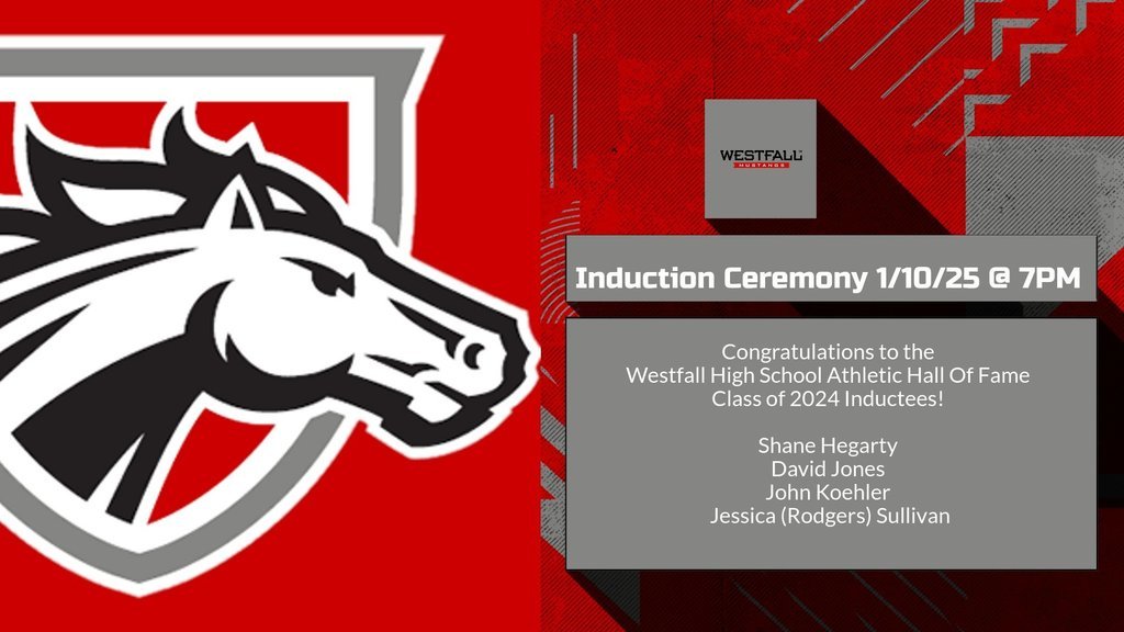 Congratulations to our new Athletic Hall of Fame members!
