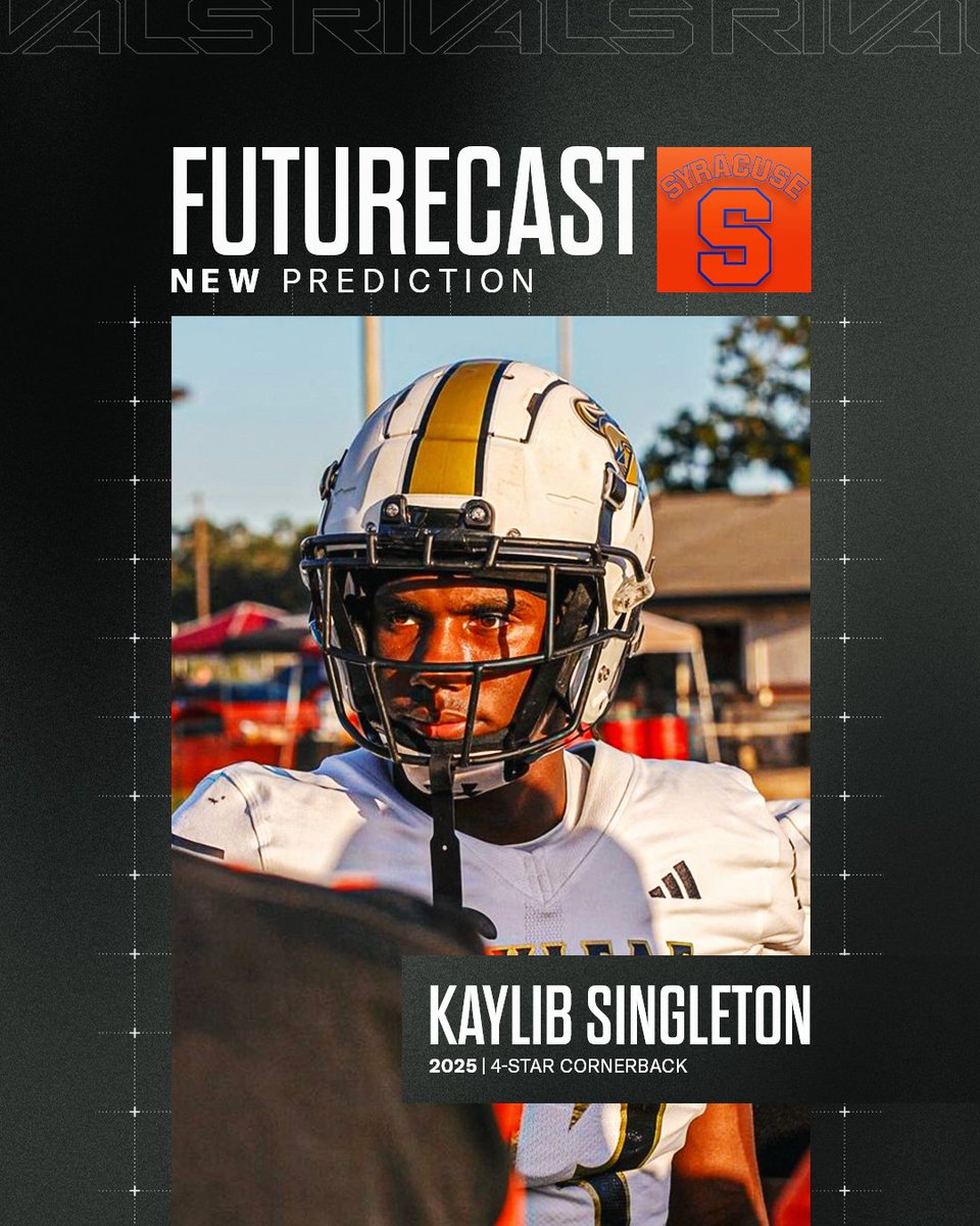 Going into an official visit to Syracuse this weekend, I like where the Orange stands for <a href="/Rivals/">Rivals</a> four-star DB Kaylib Singleton. Here's why:

n.rivals.com/news/futurecas…