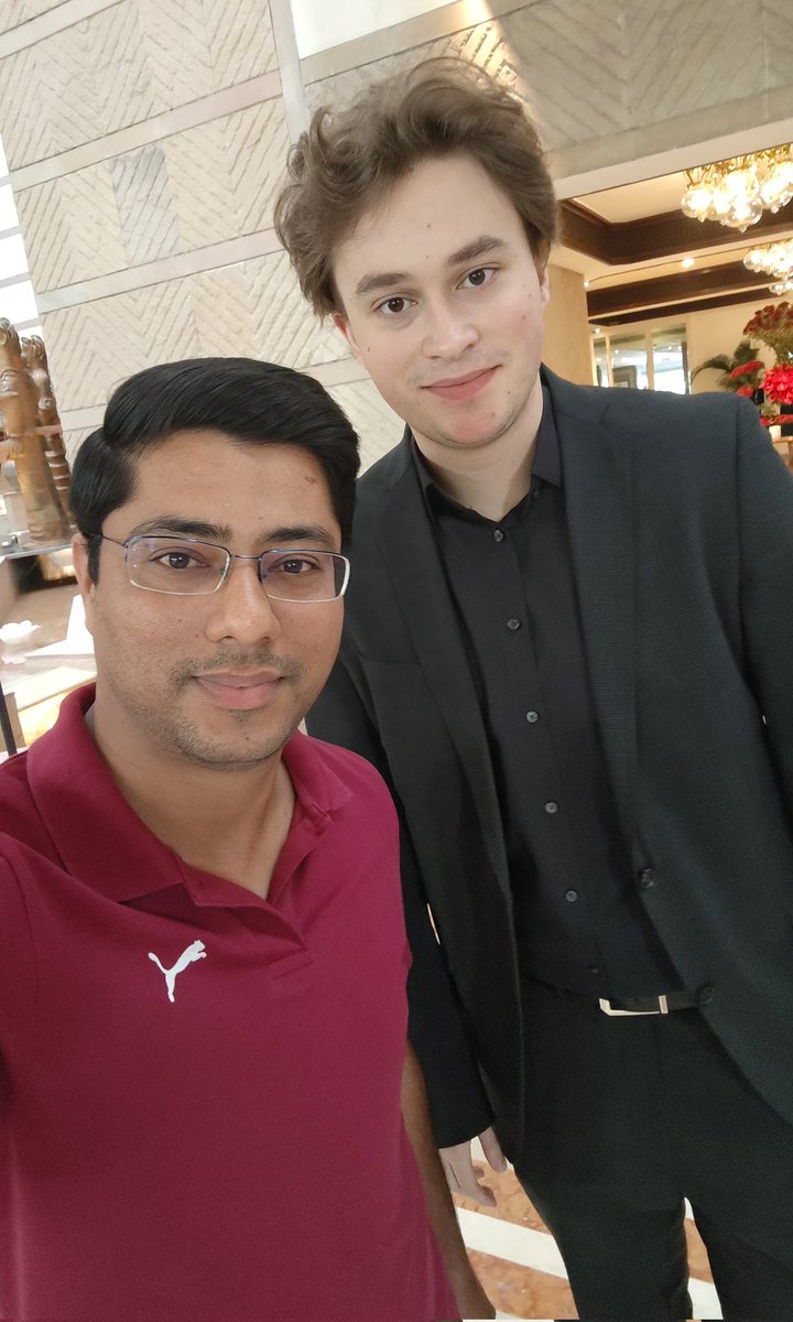 With German Chess Grandmaster Mr. Vincent Keymer.♟️