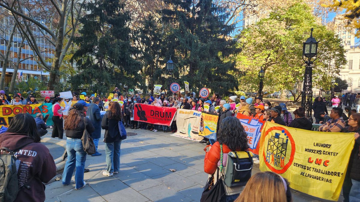 LaborersFight's tweet photo. This week union laborers joined the #FundExcludedWorkers Coalition to rally in support of the Unemployment Bridge Program. #ExcludedNoMore @local79nyc https://t.co/ypa48VoZ7G