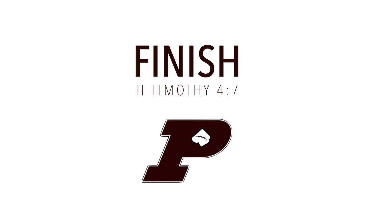 GordyPrather's tweet photo. I have fought the good fight. I have finished the race. I have kept the faith. 
- II Timothy 4:7 #pchsFB #Finish https://t.co/dsQWryueqv