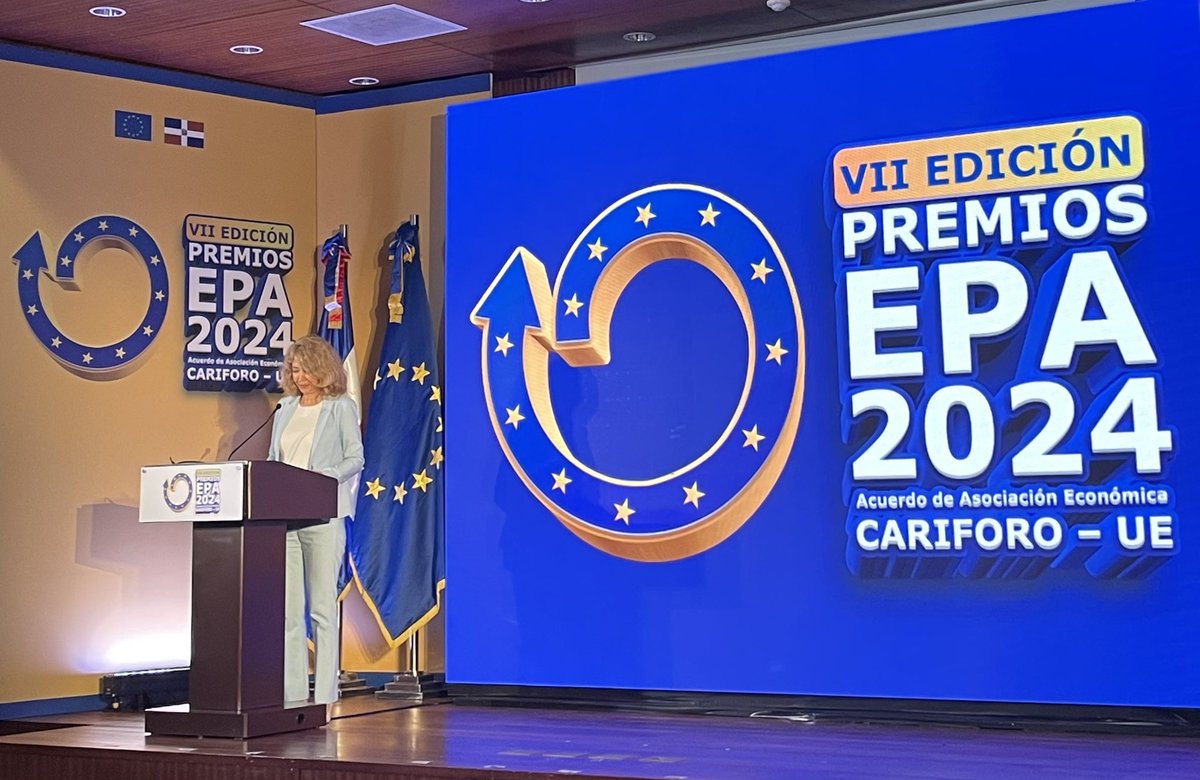 Embajadora <a href="/EmbUEenRepDom/">Katja Afheldt</a> dice relaciones RD-Unión Europea es más importante que nunca para enfrentar los cambios en el comercio global. Hoy en entrega #premiosepa2024