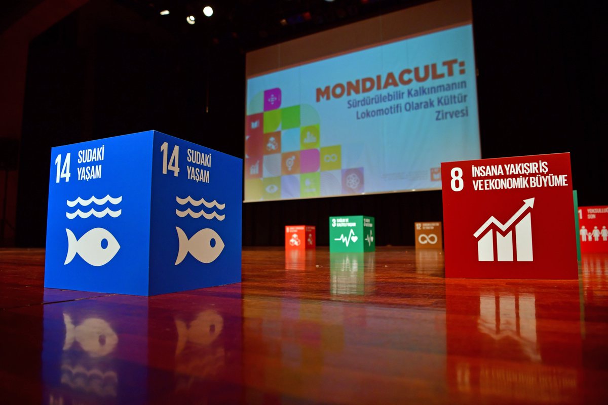 Sürdürülebilir Kalkınma Merkezi (İKÜ SÜRKAM) ile UNESCO Türkiye Milli Komisyonu ve İKÜ Kültürel Değerleri Koruma Kulübü iş birliğinde düzenlenen "MONDIACULT: Sürdürülebilir Kalkınmanın Lokomotifi Olarak Kültür Zirvesi" Akıngüç Oditoryumu ve Sanat Merkezi'nde yapıldı.