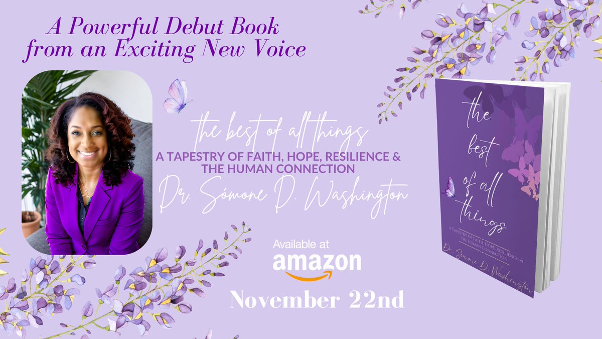 sdwashington's tweet photo. We are live! Get your copy now!

The Best of All Things: A Tapestry of Faith, Hope, Resilience, and the Human Connection https://t.co/XPUYKH1PMb https://t.co/poH0GfKMHO