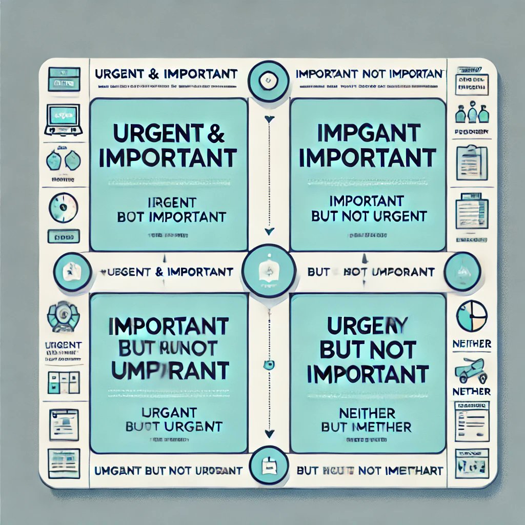 "Feeling overwhelmed by tasks? 🕒 Use the Eisenhower Matrix to prioritize like a pro!
✔️ Urgent &amp; Important: Do it now
✔️ Important, not Urgent: Schedule it
✔️ Urgent, not Important: Delegate
✔️ Neither: Delete!
#PMTips #Productivity"