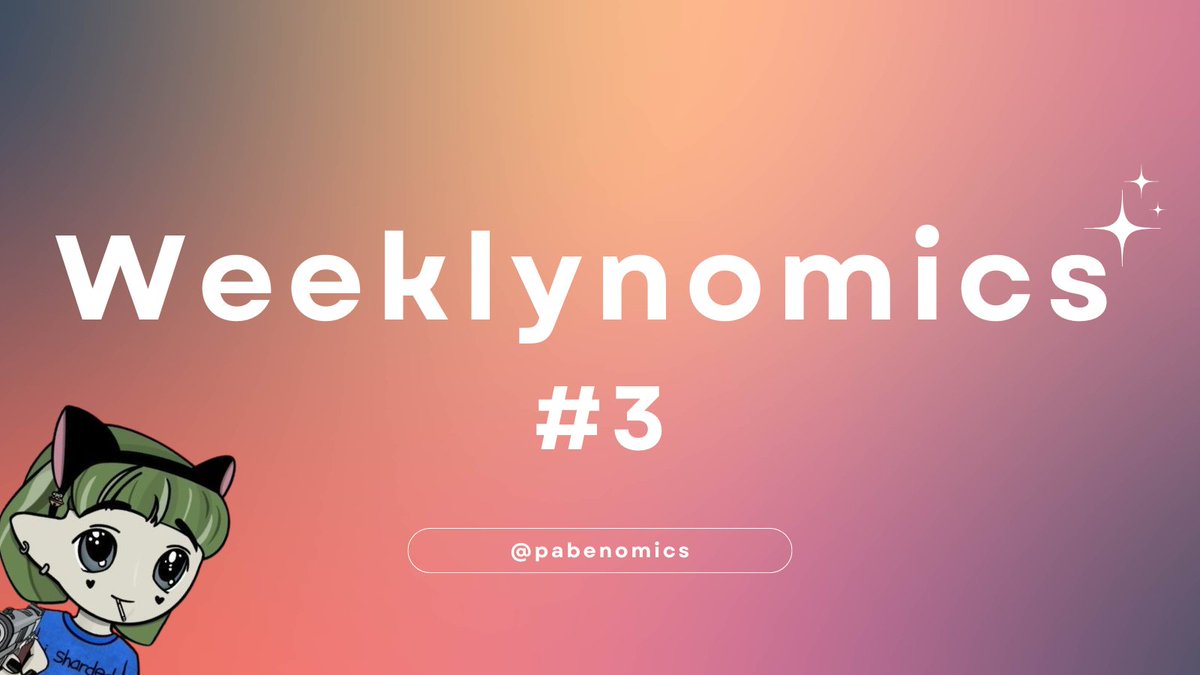 ✨ Weeklynomics 3

Alright frens, welcome to the 3rd edition of my weekly drop!     

Each week, I’ll share top reads, tools, and resources I found interesting — covering tokenomics, hot topics, new protocols, and anything else that caught my eye.   

Buckle up and dive in ⬇️