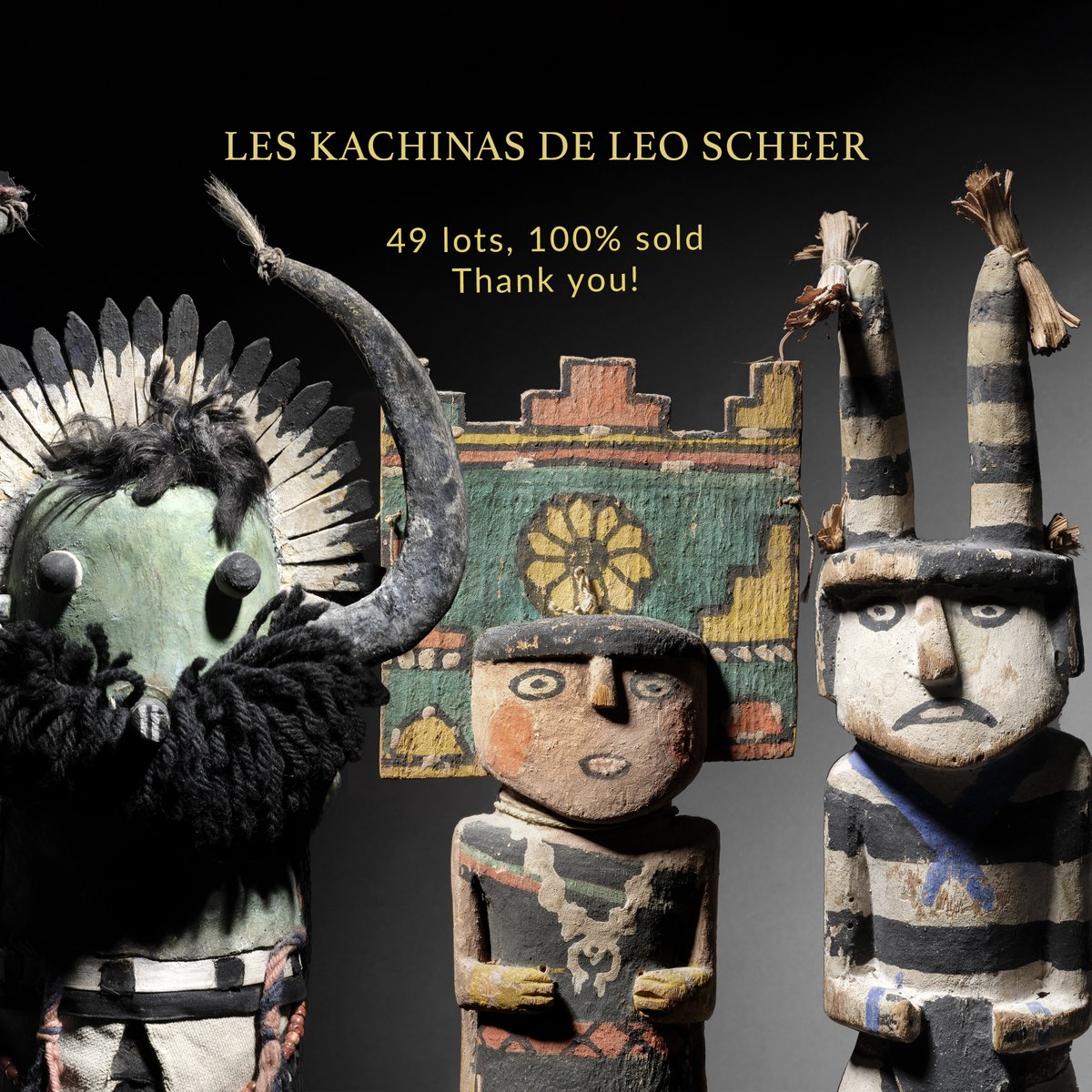 Outstanding success of our Kachina auction last night!
a perfect "white-glove" sale with 100% lots sold, for 2x the pre-sale estimate!
A massive thank you to our amazing consignor, passionate bidders, and dedicated team <a href="/giquello/">Alexandre Giquello</a>!
#VenteGantsBlancs #KatsinaDolls #Expert <a href="/Drouot/">Drouot</a>