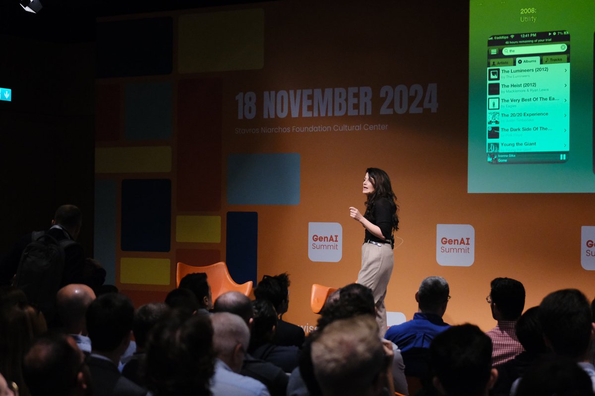 I had a fantastic day at the GenAI summit in Athens, diving deep into everything generative AI! A huge thank you to the organisers for inviting me to share the work of our research teams at Spotify. I am already looking forward to the next edition!