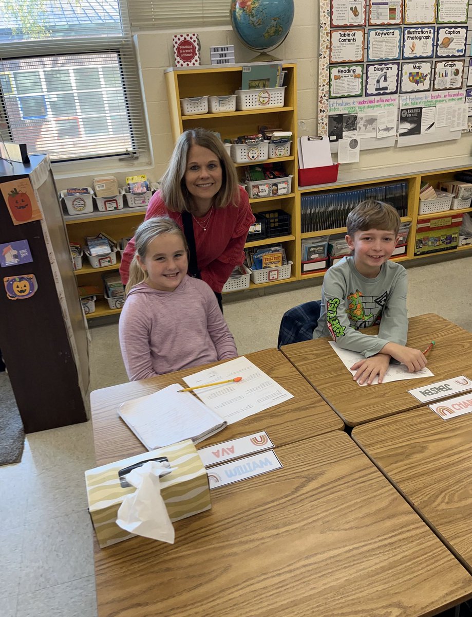 Exciting things happening at ⁦<a href="/UnionvilleESNC/">Unionville Elementary School</a>⁩ !  3rd grade dual language students doing work I can’t quite comprehend. Jenson and Ava agree that Dr VonCannon is doing a good job leading the school. Ava might be a bit biased as Dr VonCannon is her grandmother 😀