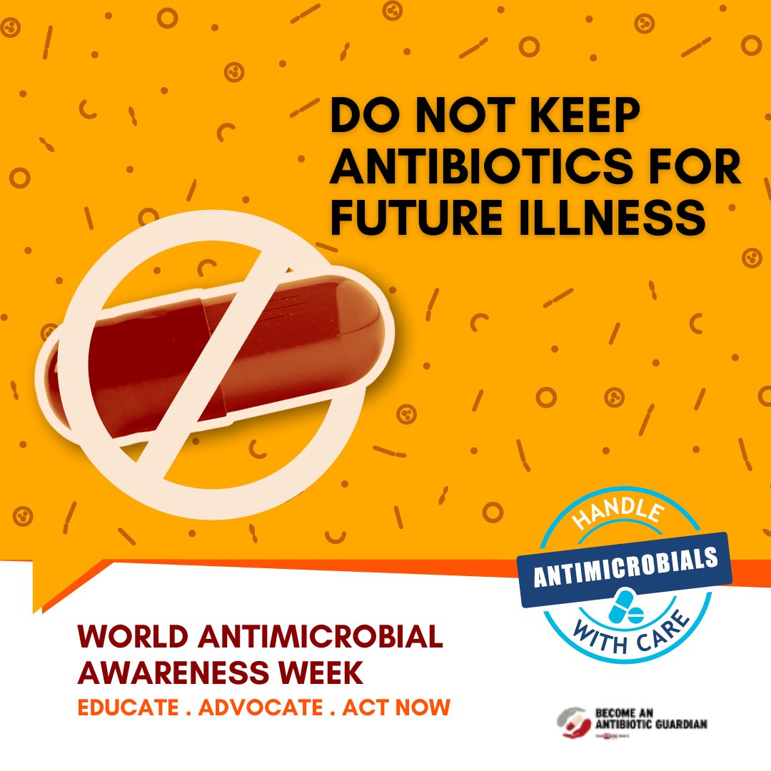 Do not keep antibiotics for future use.

Don’t forget that regularly washing your hands and keeping up to date with vaccinations can help prevent infections.

Visit pha.site/antibiotics

#WAAW24
