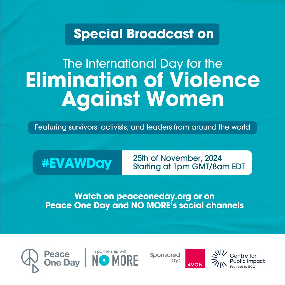 LoopedSolutions's tweet image. Looped Solutions supports the @NOMOREorg's International Day for the Elimination of Violence Against Women a very special worldwide broadcast to increase awareness, solidarity, and concrete actions to address the global crisis of gender-based violence.