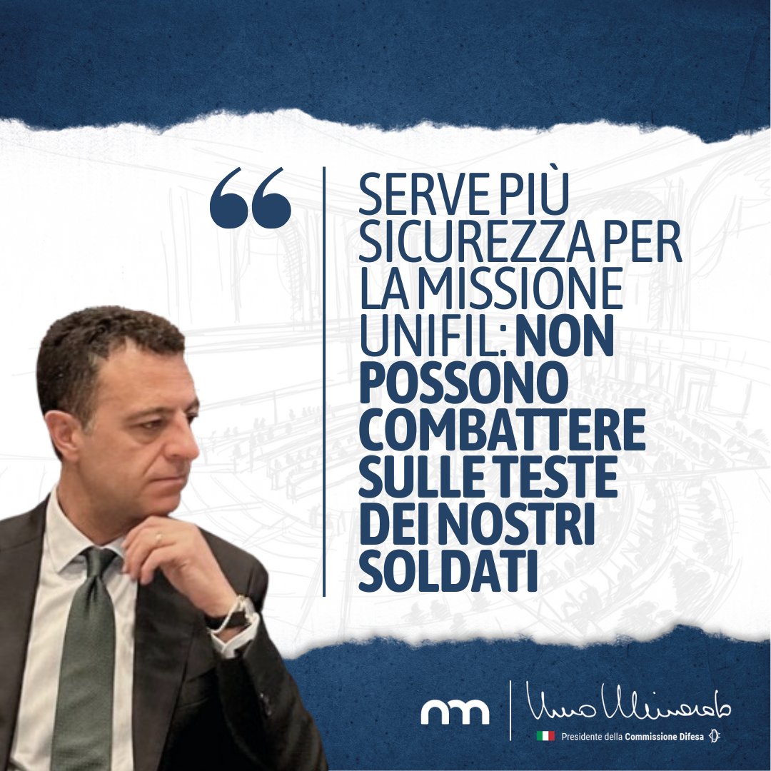NinoMinardo's tweet photo. Serve più sicurezza per la missione #Unifil: le parti in campo non possono combattersi sulle teste dei nostri militari. È fondamentale ricostruire l’accaduto e accertare le responsabilità per il ferimento dei nostri quattro soldati, ai quali va la mia solidarietà e vicinanza. https://t.co/BKOvVaPjRJ