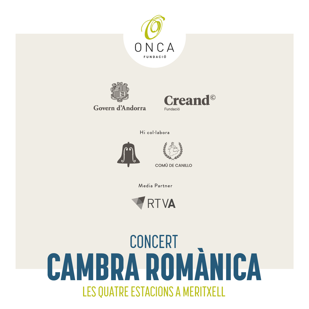 AmicsCambra's tweet photo. Aquest dissabte doble concert al Cicle Cambra Romànica! 

🎻✨ L'ONCA interpreta Vivaldi 🎶

📅 Dissabte 23 de novembre 
🕔 A les 18:00h de la tarda 
📍 Santuari de Meritxell

Amb la violinista Farran Sylvan James, una de les artistes més destacades de la música barroca. https://t.co/MrQ36Wq4Ir
