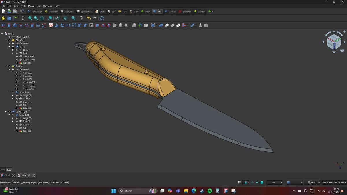 FreeCADNews's tweet image. u/dassyzed over in r/FreeCAD shares: 
'First 3D Model with #FreeCAD 1.0' 
reddit.com/r/FreeCAD/comm… #FreeCADFriday #MadeWithFreeCAD #fc3d