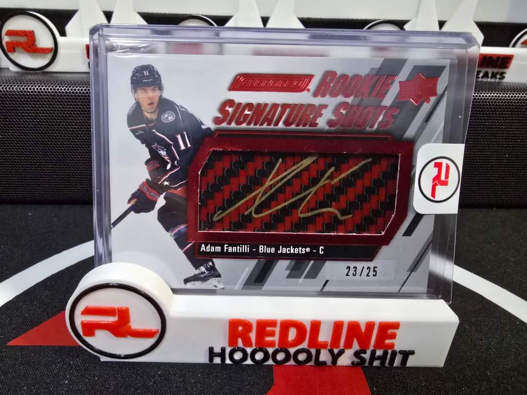 hockeycards4u's tweet image. 2 of my better hits from @UpperDeckHockey Engrained. @BlueJacketsNHL Future Stars #Fantilli #Marchenko rookies. 🔥