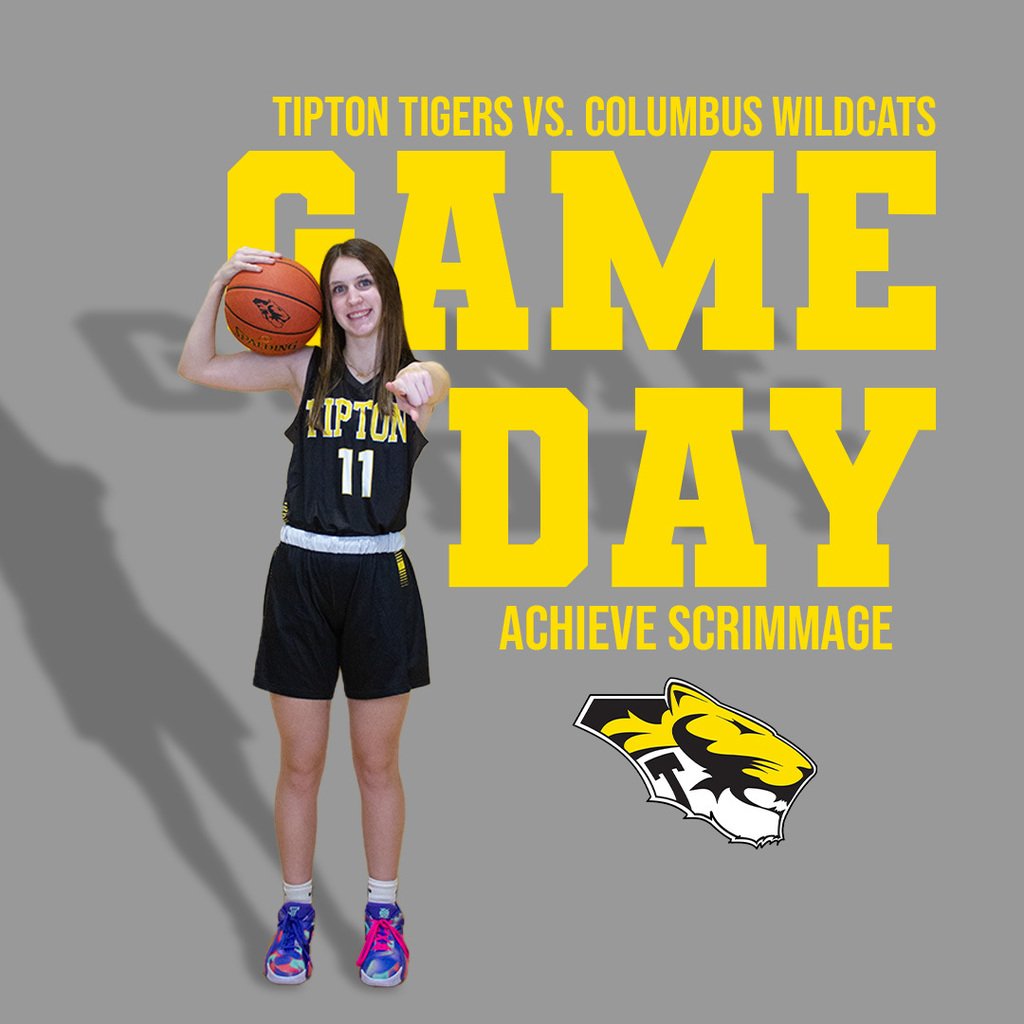 Achieve Scrimmage tonight for girls basketball at home! The Tigers play Columbus with action starting at 6pm. We are taking clothing donations to go to those in our community in need! See you all tonight at 6.