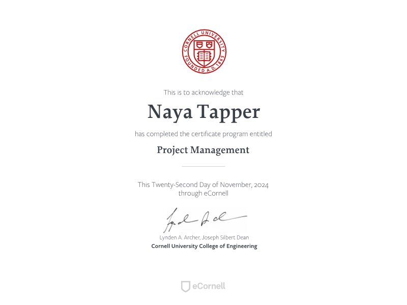 Completed my PM certificate program today through Cornell University . So grateful for Guild and <a href="/TeamUSA/">Team USA</a> for providing an education resource that has allowed me to grow as a professional alongside the chaos we call transition. 

If you are a team USA athlete, please take