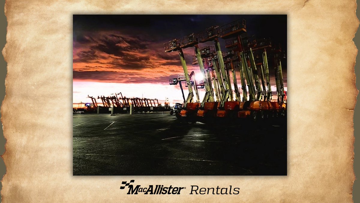MacAllister® Rentals tweet media
