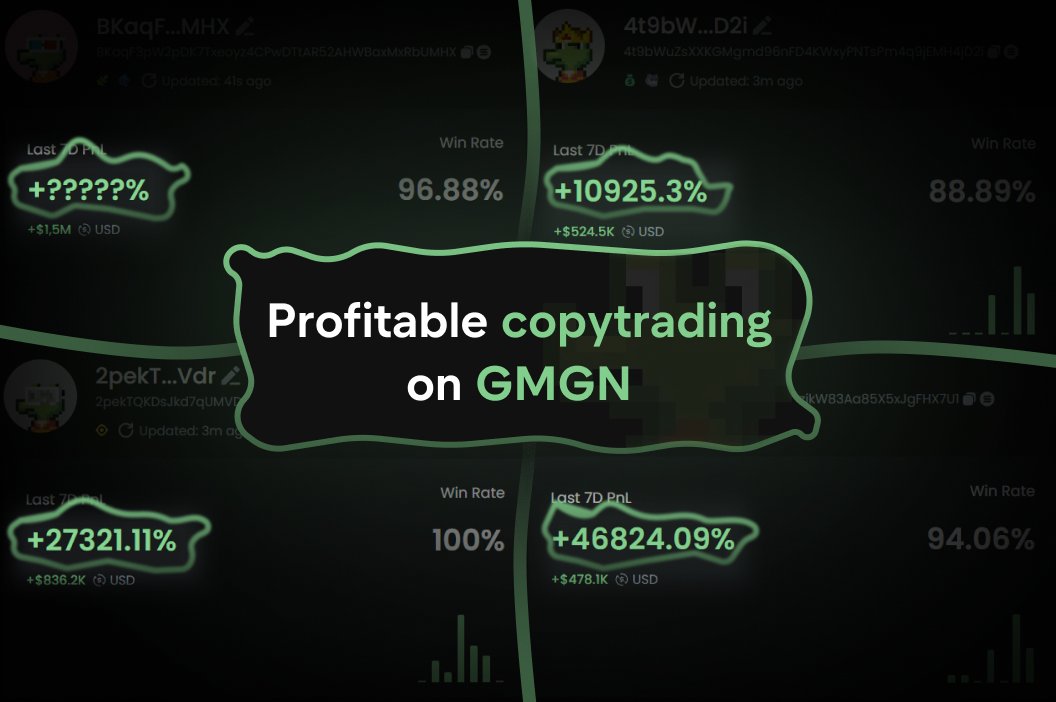 pasha_insights's tweet photo. The ONLY copy-trading guide you will EVER need in ONE post.

Now we can do it literally in SECONDS and that's huge.

Let me show you how I did this — As a result = 20 SOL of profit.

But you gotta be QUICK and that's what we master here.

First of all we need to understand that we must minimize the tools we use, as memecoins are volatile as hell.

Navigate to https://t.co/1k2mvZJ63M, connect your TG afterwards.

Why would we connect a TG? — following question and following answer:

We literally DO NOT need to sign the transactions, and this is very important.

Imagine you buy a memecoin at $100k MC that even 5 sol buy can pump it a lot. — You got me here, I hope.

The topic of this post is Copy-trading — They added a new tab, near "Trending".

But you DO NOT use it — people add their wallets so when they get a big enough amount of copytraders, they enter into a to-be-rugged coin.

Find a wallet just by scrolling recently succeeded coins, such as $ASTRA, $AIKA, $Pnut, etcetera.

I've created multiple threads on how i show myself doing it. — dig them out and read.

When you analyze the wallet — There is a new button "Copy Trade".

Set up the previously-analysed wallet, set up a "Fixed amount" (We don't enter with all our deposit into 1 wallet"

Set up priority, slippage and DO NOT forget to turn on Anti-MEV, particularly if u enter with 2+ SOL.

Bookmark for easier access later and join my TG.