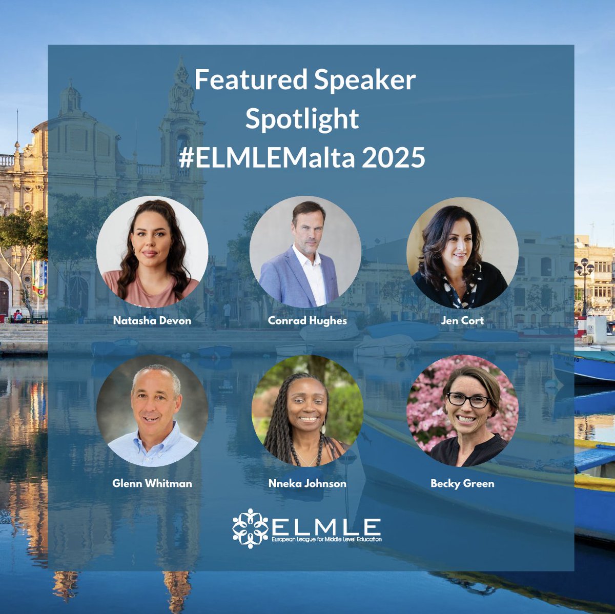 Come learn from this amazing line up of featured speakers at #ELMLEMalta Jan. 23-25.  To register go to sites.google.com/elmle.org/home…