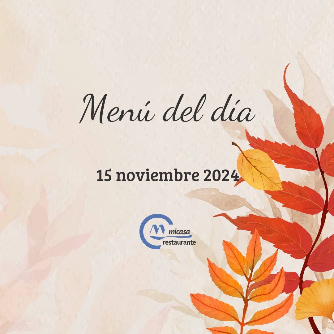 micasarestau's tweet photo. Y llegó el viernes, vamos con nuestro menú para terminar la semana y empezar el fin de semana con energía.
.
.
#menudeldia #comerbien #comercomoencasa #cuellar #menudeldiacuellar #comerencuellar #turismocuellar #cocinacasera https://t.co/KvYKU8iSJM
