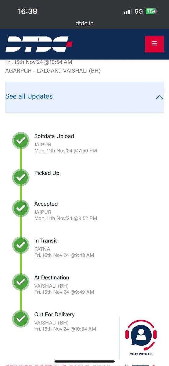 avinashkishor11's tweet photo. @DTDCIndia Product is out for delivery but no update for delivery boy yet.
Please make sure it is delivered today. https://t.co/Z3NahmQlA5