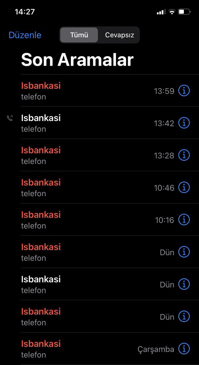 barlasdoner's tweet photo. @isbankasi bu taciz değil mi artık? Açıyorum, teklifimiz var diyorsunuz, müsait değilim diyorum, defalarca aramaya devam ediyorsunuz. 2 günde 8 kere aramak nasıl bir sistemsizlik? https://t.co/keyWKVY2RM
