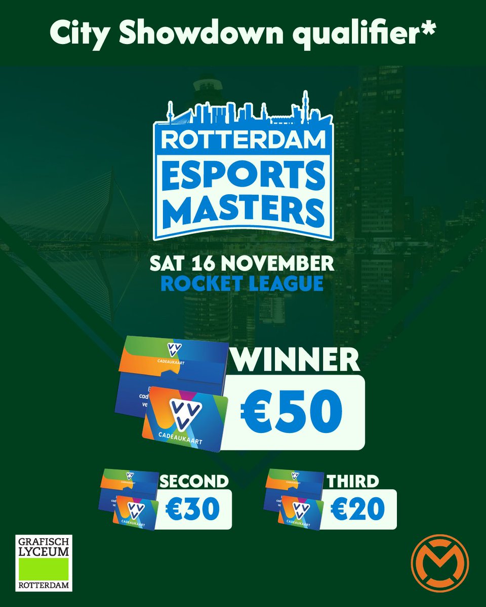 mCon esports (@mconesports) on Twitter photo ๐ฅ๐ผ๐๐๐ฒ๐ฟ๐ฑ๐ฎ๐บ ๐๐๐ฝ๐ผ๐ฟ๐๐ ๐ ๐ฎ๐๐๐ฒ๐ฟ๐ ๐ซ ๐๐ถ๐๐ ๐ฆ๐ต๐ผ๐๐ฑ๐ผ๐๐ป
The winners of the Rotterdam Esports Masters Rocket League tournament will also qualify to represent Rotterdam during the City Showdown in January ๐ช
๐ฝ Registration is still open! ๐ฅ๐ผ๐๐๐ฒ๐ฟ๐ฑ๐ฎ๐บ ๐๐๐ฝ๐ผ๐ฟ๐๐ ๐ ๐ฎ๐๐๐ฒ๐ฟ๐ ๐ซ ๐๐ถ๐๐ ๐ฆ๐ต๐ผ๐๐ฑ๐ผ๐๐ป
The winners of the Rotterdam Esports Masters Rocket League tournament will also qualify to represent Rotterdam during the City Showdown in January ๐ช
๐ฝ Registration is still open!