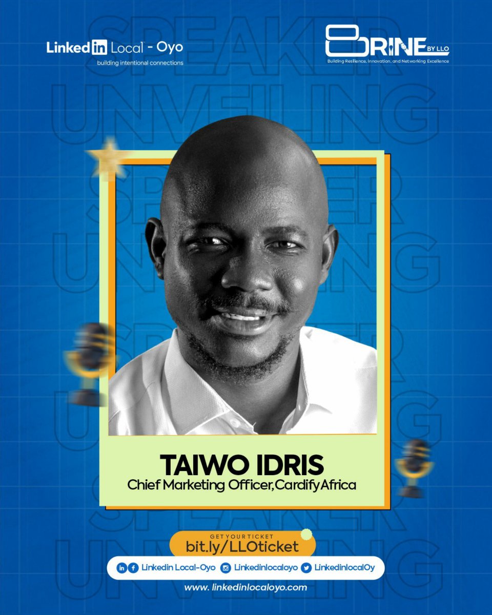 HiChief_'s tweet photo. Last year, @CardifyAfrica sponsored this event.
As I sold my brand passionately, I wished to be a speaker next year.
Just because @tosinolaseinde was a speaker on that stage!
Good morning from World Best CMO.
Good morning from Ibadan.
Good morning from @LinkedIn .
Alhamdulilah https://t.co/fOD4Hn4nrO