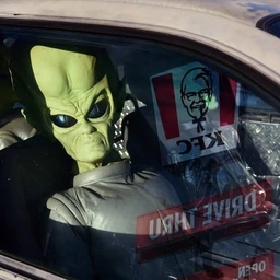 0xmrboba's tweet photo. buy chicken and alien today, tomorrow buy a KFC franchise.

$ALIEN https://t.co/2yRPxjpmpm