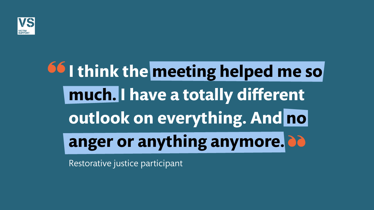 #RestorativeJustice is where the victim has the opportunity to explain the impact of crime  to the perpetrator, through support from trained facilitators.  Want to know more and how we can help? victimsupport.org.uk/more-us/why-ch… 
#VictimSupport #RJWeek