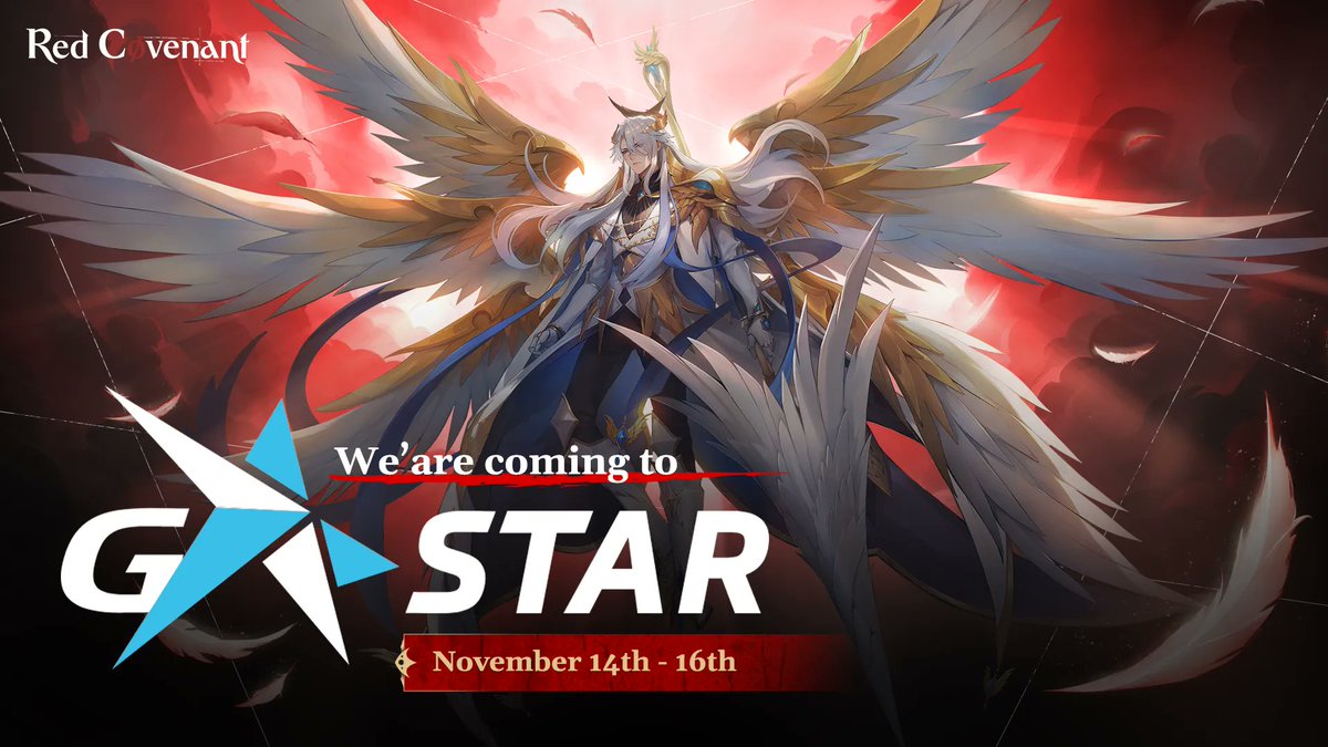 Red Covenant &amp; ForgeFun is Heading to G-Star 2024!

Hey, Rotgeisters! We’re thrilled to announce that we’ll be attending G-Star 2024 in Korea! From November 14-17, we’ll be diving into one of the world’s largest gaming event, connecting with global gamers, creators, and fans!