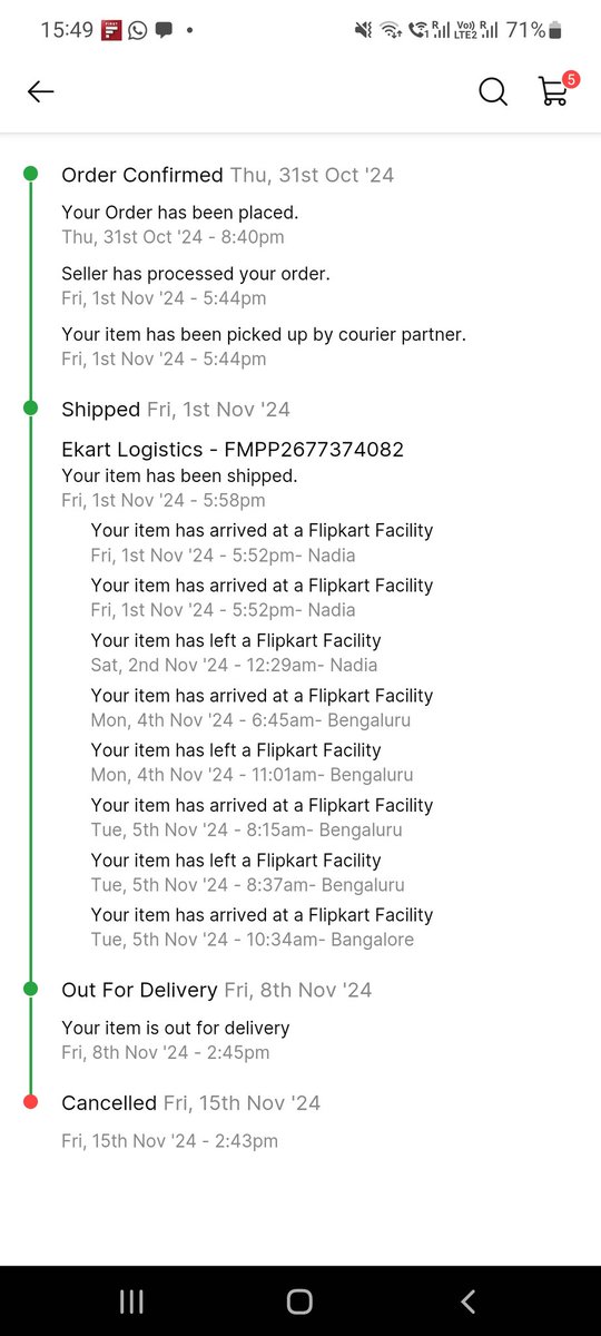 uttamkrmishra's tweet image. See what @flipkart has done after wasting and keeping customers money for almost a month. Don&apos;t waste your time and energy ordering anything from flipkart.  I hope someone should come to punished them @ministryofcom @Flipkart @flipkartsupport @FlipkartStories @ConsumerReports
