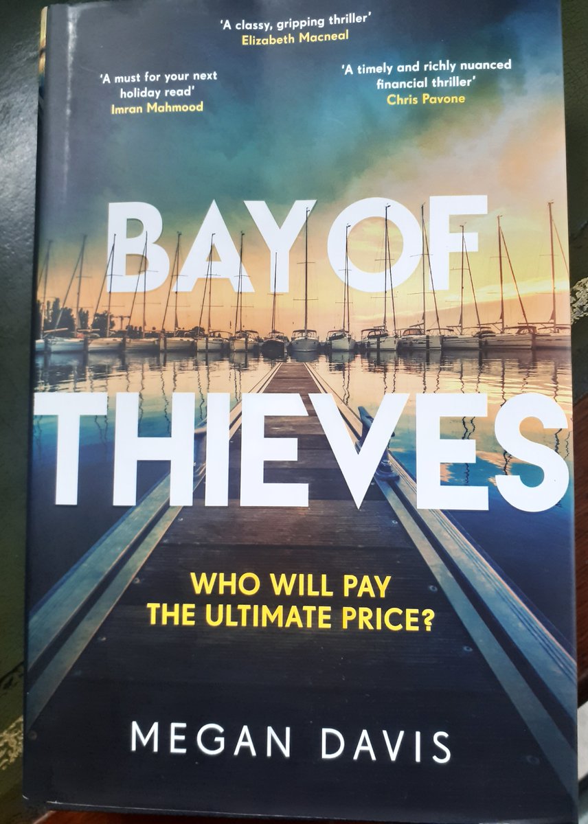 Book post! Megan Davis new financial thriller, Bay of Thieves. Excited to be speaking with <a href="/MeganDavis931/">Megan Davis</a> and <a href="/Phoebe_A_Morgan/">Phoebe Morgan</a> at <a href="/NewcastleNoir/">Newcastle Noir</a> this December!