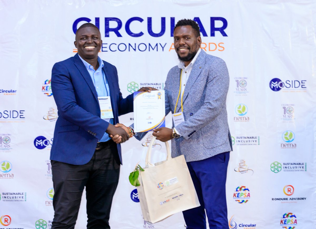 mtaka_solutions's tweet photo. M-taka is proud to be 1st Runner-Up for Technology Disruptor of the Year, recognizing our efforts in revolutionizing waste management. Thank you to our team, partners, and community for supporting a greener future. 

#CircularEconomy #TechForGood https://t.co/hCc8YNQPDc