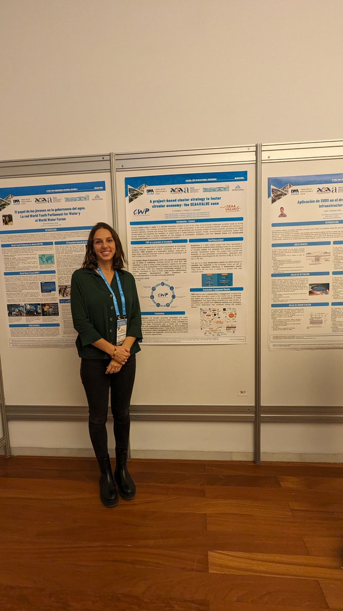 From October 29th to 31st, Aina Amengual, PM at <a href="/CatalanWaterP/">CATWaterPartnership</a> , participated in the 4th IWA-YWP Spain National Conference at the <a href="/upvehu/">UPV/EHU</a> . The event promoted knowledge exchange and networking among young water professionals.