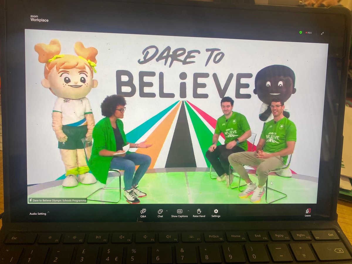 clontuskertns's tweet photo. 💫 The senior students @clontuskertns excited to hear the inspiring words from Olympic Legend Kellie Harrington on the Dare to Believe Olympians Live Webinar today with @TeamIreland 

#Olympics
#DaretoBelieve https://t.co/cuxtzCwx2f