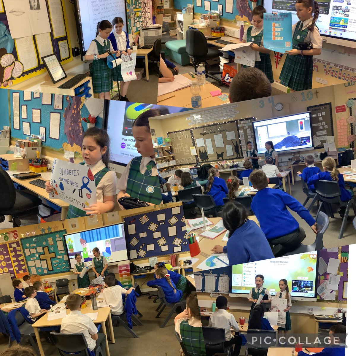 5J_stjohns's tweet photo. We had a great day for #DiabetesAwarenessMonth  We made wristbands and posters. We played a balancing game using balloons to represent managing blood sugar levels. We even had tasty cupcakes 🧁We also had chance to ask questions to our very own type 1 diabetic superstar. https://t.co/iClcXDRkjb