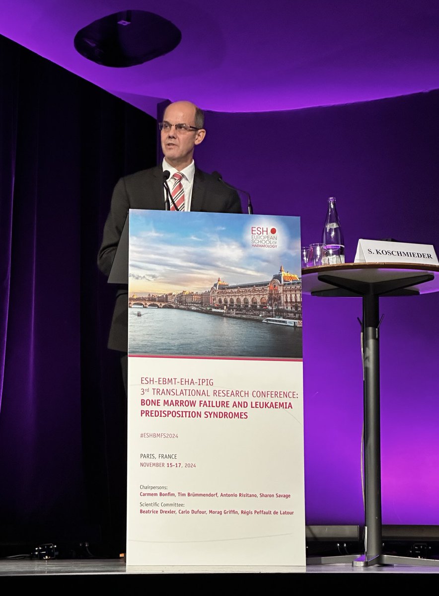 Tim Brümmendorf (@brummendorf) on Twitter photo Steffen Koschmieder from <a href="/UniklinikAachen/">Uniklinik RWTH AC</a> #cioabcd speaking about mechanisms underlying germline predisposition to #MPN at #ESHBMFS2024 by <a href="/ESHaematology/">ESH (Haematology)</a> with <a href="/TheEBMT/">The EBMT</a> and <a href="/EHA_Hematology/">European Hematology Association</a> <a href="/GsgMpn/">GSG-MPN</a> 🙏 to #CRU344 by <a href="/dfg_public/">DFG public | @dfg_public@wisskomm.social</a> Steffen Koschmieder from <a href="/UniklinikAachen/">Uniklinik RWTH AC</a> #cioabcd speaking about mechanisms underlying germline predisposition to #MPN at #ESHBMFS2024 by <a href="/ESHaematology/">ESH (Haematology)</a> with <a href="/TheEBMT/">The EBMT</a> and <a href="/EHA_Hematology/">European Hematology Association</a> <a href="/GsgMpn/">GSG-MPN</a> 🙏 to #CRU344 by <a href="/dfg_public/">DFG public | @dfg_public@wisskomm.social</a>
