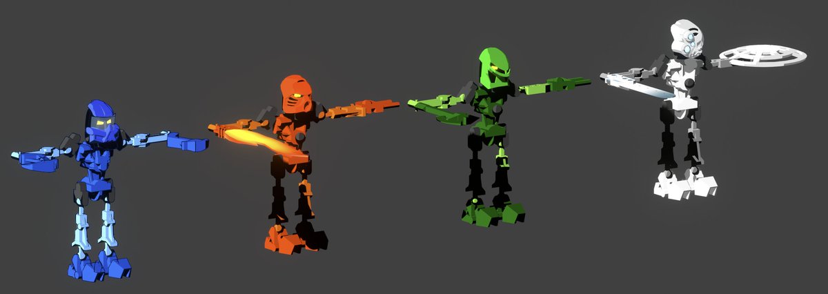FireDragon04's tweet photo. #MNOG #blender #bionicle #toa #lewa #tahu #kopaka #gali #matanui #lego #lowpoly #blender3d https://t.co/AVqTYAXxMq