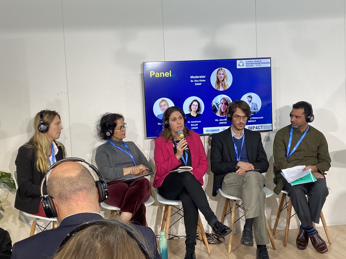 LIVE: Displacement is an avoidable injustice says <a href="/JanaBirnr/">Jana Birner</a> Time to scale $ &amp; action as climate impacts escalate vulnerability of refugees, their hosts and countries of origin on the frontlines of climate change in fragile &amp; conflict affected countries. #protection #resilience