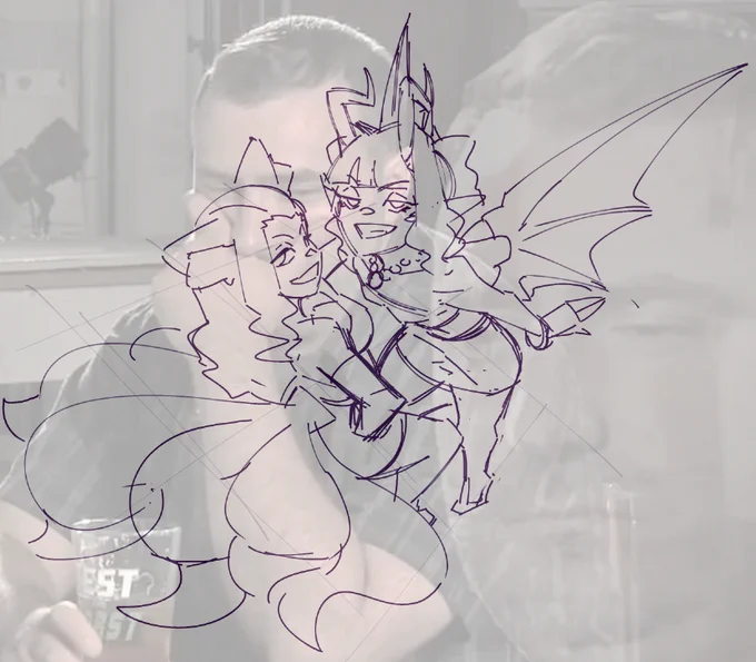 wanted to do something with Mel and Roxy. without the overlay on Aozora 
