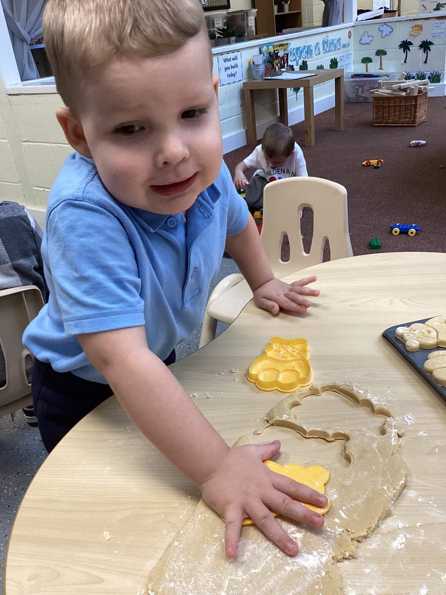 YNStocktonWood's tweet photo. It’s a special and fun day…so what better way to celebrate than with a double #bigcooklittlecook! We are now making Pudsey biscuits! #stocktonwoodpd #stocktonwoodead @BBCCiN https://t.co/WHl3Bh1qk2