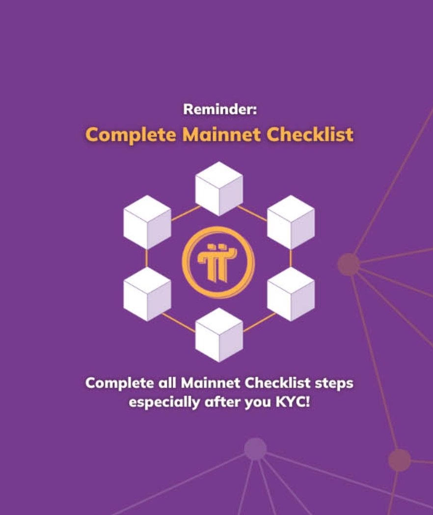 PiNetIndia's tweet image. Complete Your #Mainnet Checklist and get rewarded being a validator ..!!

Which step you are stucked at..!!
Reply your mainnet #checklist snapshot !!

Follow @PiNetIndia for Latest insights on Pi Network 

#cryptonewstoday #PiNetwok