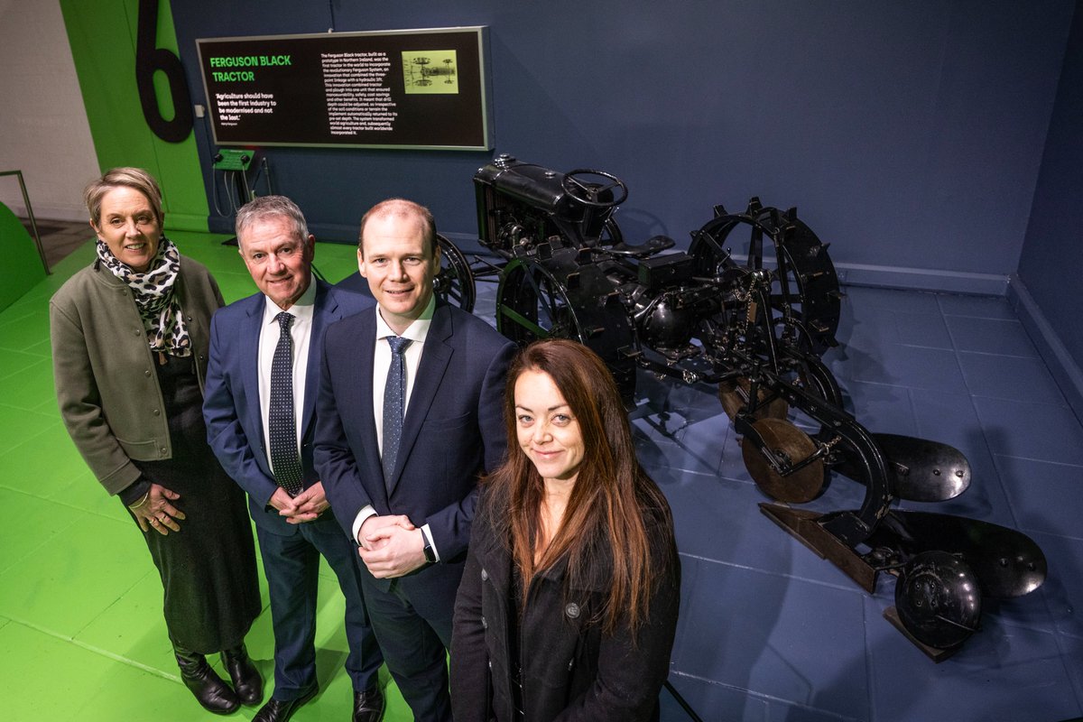 Communities NI (@communitiesni) on Twitter photo Communities Minister @GordonLyons1 visited <a href="/utm_cultra/">Ulster Transport Museum</a> and <a href="/ufm_cultra/">Ulster Folk Museum</a> to view the 1933 Ferguson Black Tractor, the latest exhibit in the Museum of Innovation and to hear more about the new educational language trail, ‘Rhymin Rab’s Ramble’ which launched earlier this year.
The Communities Minister @GordonLyons1 visited <a href="/utm_cultra/">Ulster Transport Museum</a> and <a href="/ufm_cultra/">Ulster Folk Museum</a> to view the 1933 Ferguson Black Tractor, the latest exhibit in the Museum of Innovation and to hear more about the new educational language trail, ‘Rhymin Rab’s Ramble’ which launched earlier this year.
The