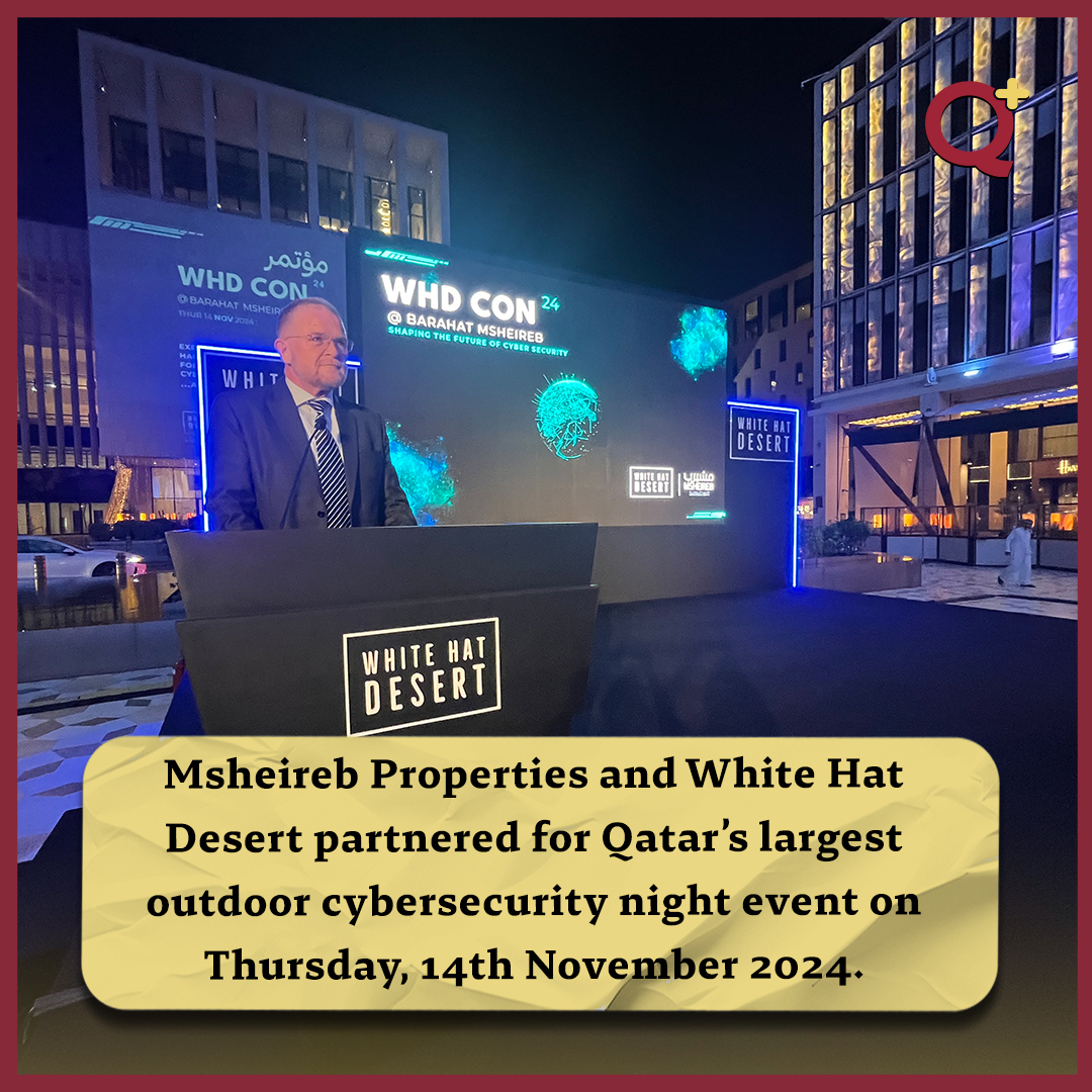 qatarplus_qa's tweet photo. The 5th Annual WHD Cybersecurity Conference in Msheireb, Qatar, was a day of epic hacking demos, fierce competitions, and cutting-edge tech, uniting top innovators and cyber enthusiasts!
#qatar #qplus #tech #cybersecurity #conference https://t.co/g7ZWIrnhBU