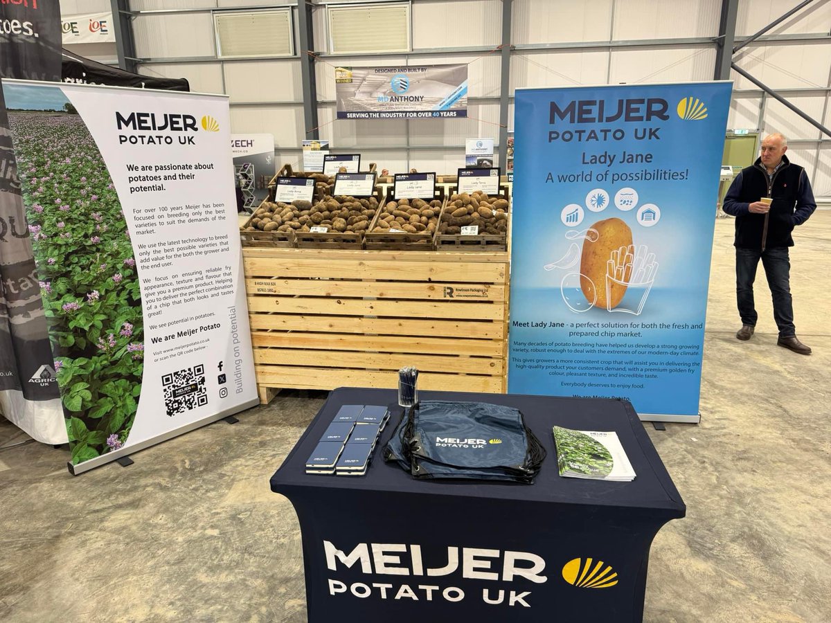 Looking forward to seeing plenty of growers at the Isle of Ely Produce Innovation Day, the full range of chipping varieties are on display, including some excellent samples of our new yellow fleshed main crop Lady Jane!