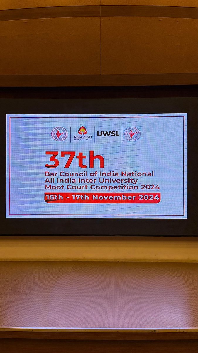 UWSLINDIA's tweet photo. Beginning with the briefing and exchange of memoriald for the 37th Bar Council of India National All India Inter-City University Moot Court Competition 2024! 🏆📚 https://t.co/S2B9VJQXsT