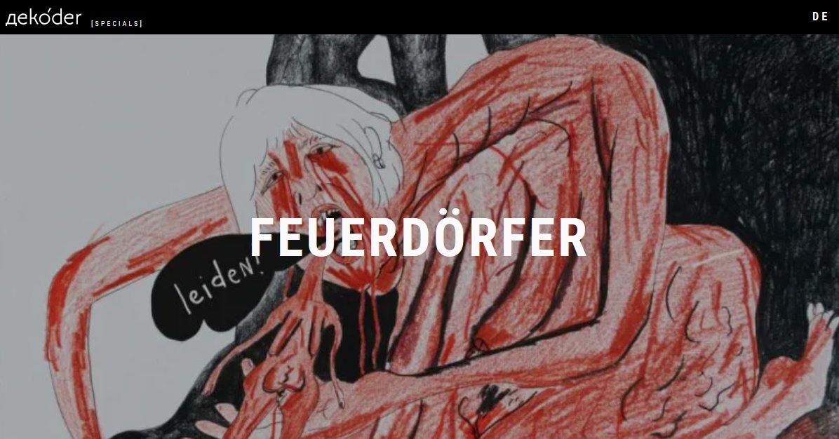 „Feuerdörfer“ gilt in #Belarus als Schlüsseltext zur Erinnerung an die NS-Verbrechen im 2.WK 
Auf Deutsch gab es das #Buch ein halbes Jahrhundert lang nicht. 
dekoder-Special über #Zeitzeugen|berichte, die in der Erinnerungskultur hierzulande fehlen: specials.dekoder.org/de/feuerdoerfer 1/2